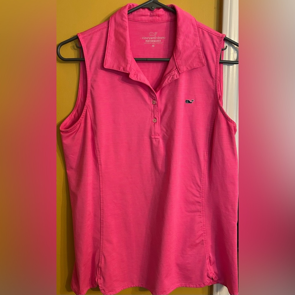 Vineyard Vines Vibrant Pink Sleeveless Top